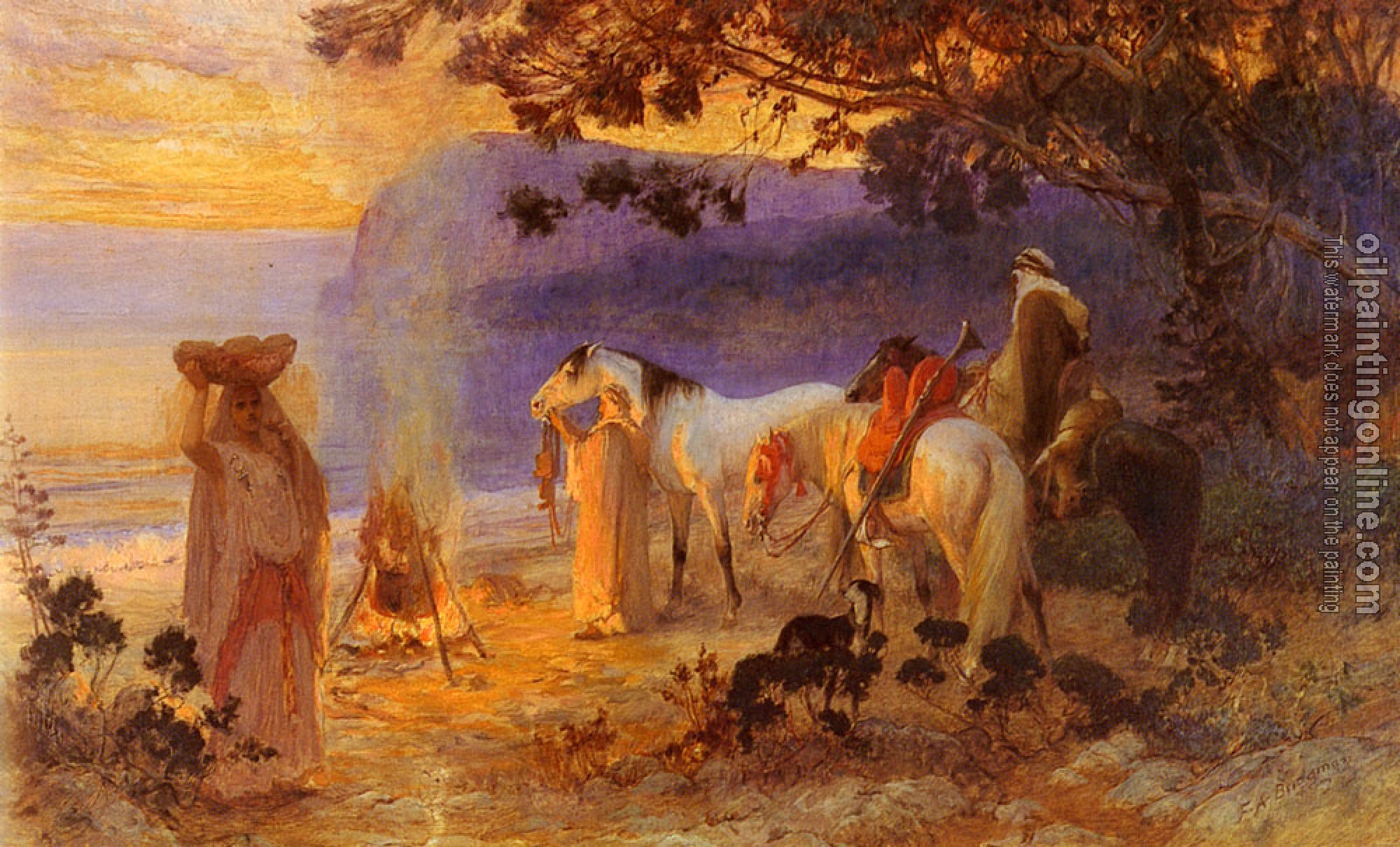 Frederick Arthur Bridgman - On The Coast Of Kabylie